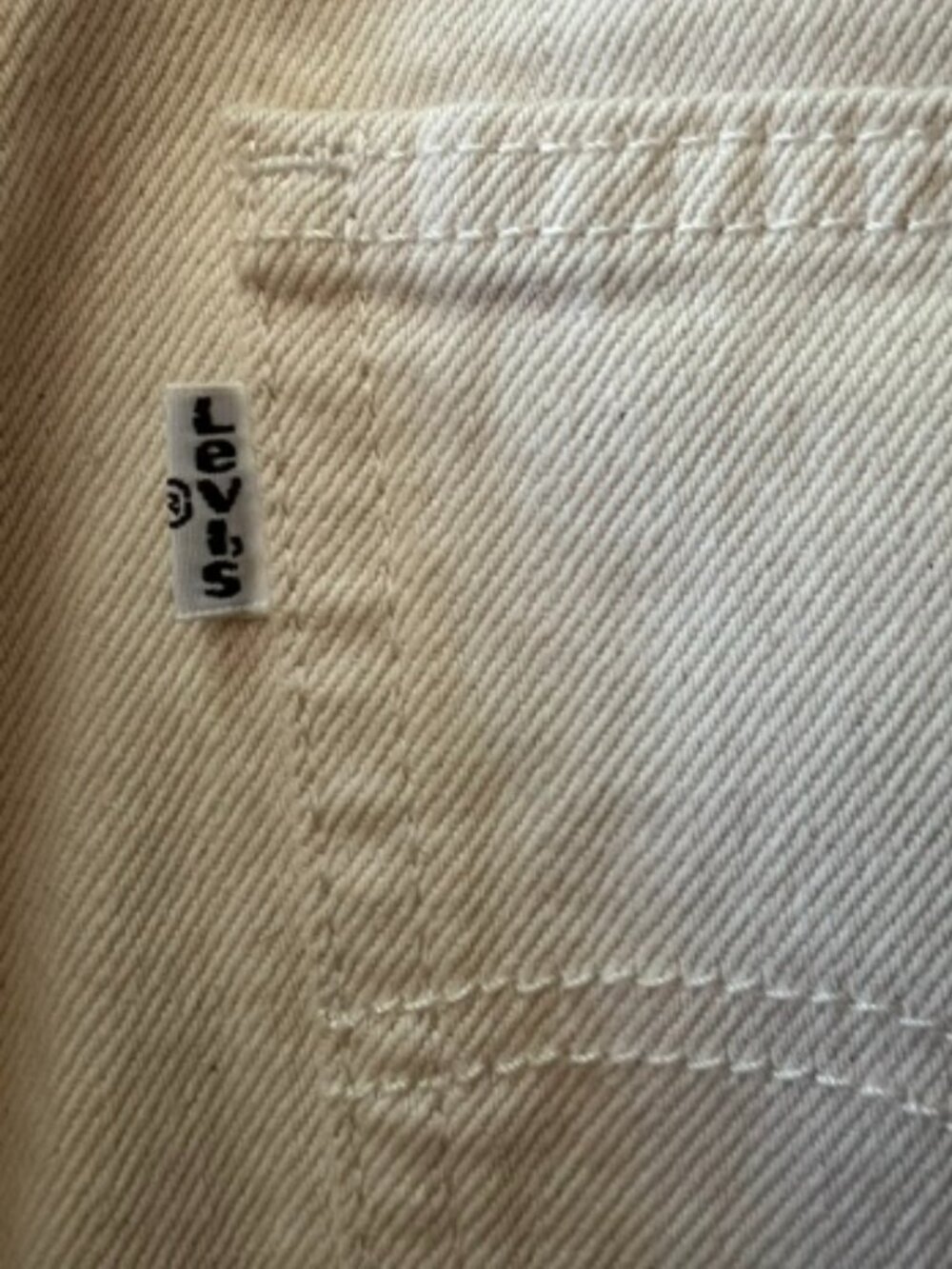 Levi’s Low Pro Cream Straight Stonewash Jeans Woman's W 27 - Picture 9 of 14